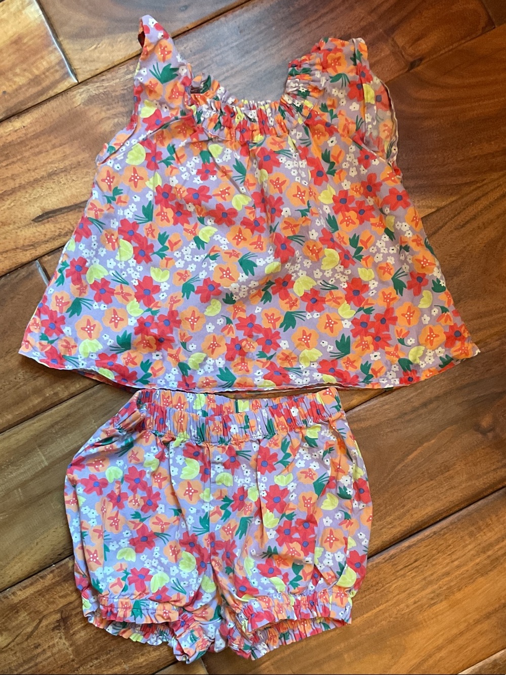 Tea Collection Girls Floral Matching Set